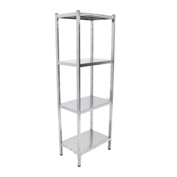 Стеллаж из нержавеющей стали 600х400х1800 труба